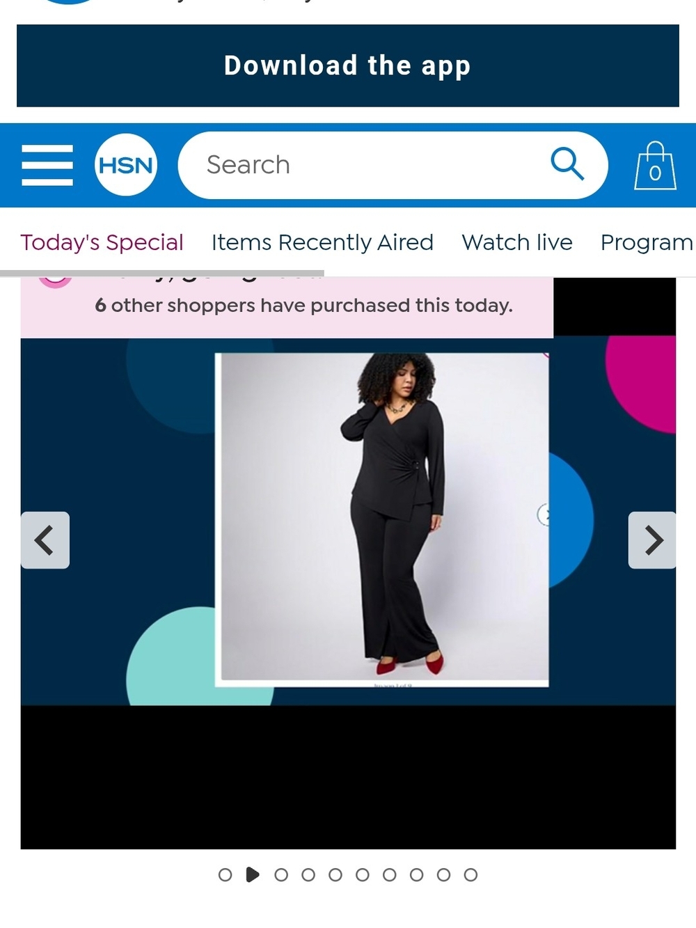 IMAN Black Long-Sleeve Wrap Blouse